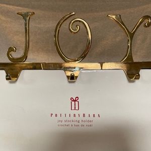 COPY - Pottery Barn JOY Stocking Hangers Holder